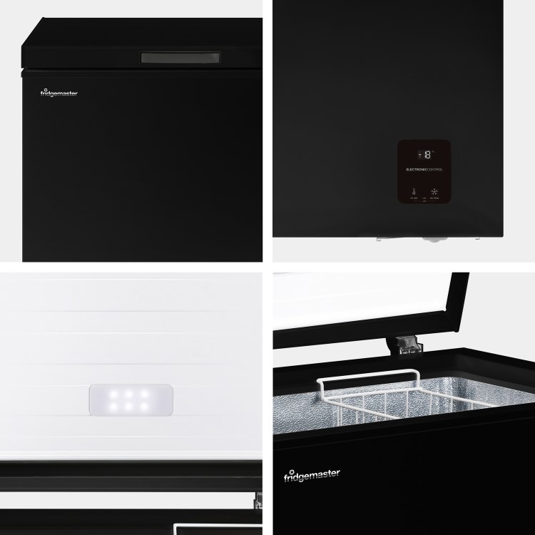 Fridgemaster 142 Litre Chest Freezer - Black