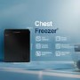Fridgemaster 142 Litre Chest Freezer - Black