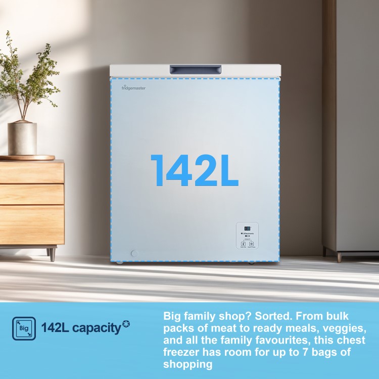 Fridgemaster 142 Litre Chest Freezer - White