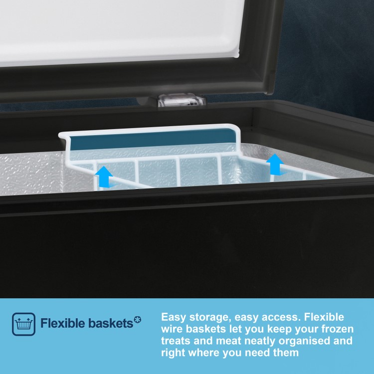 Fridgemaster 191 Litre Chest Freezer - Black