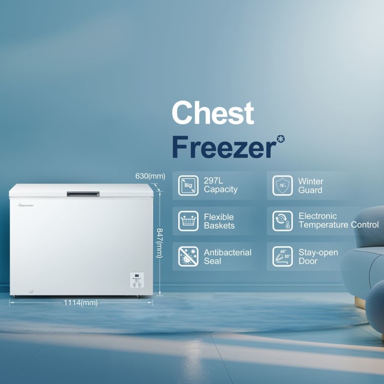 Fridgemaster 297 Litre Chest Freezer - White