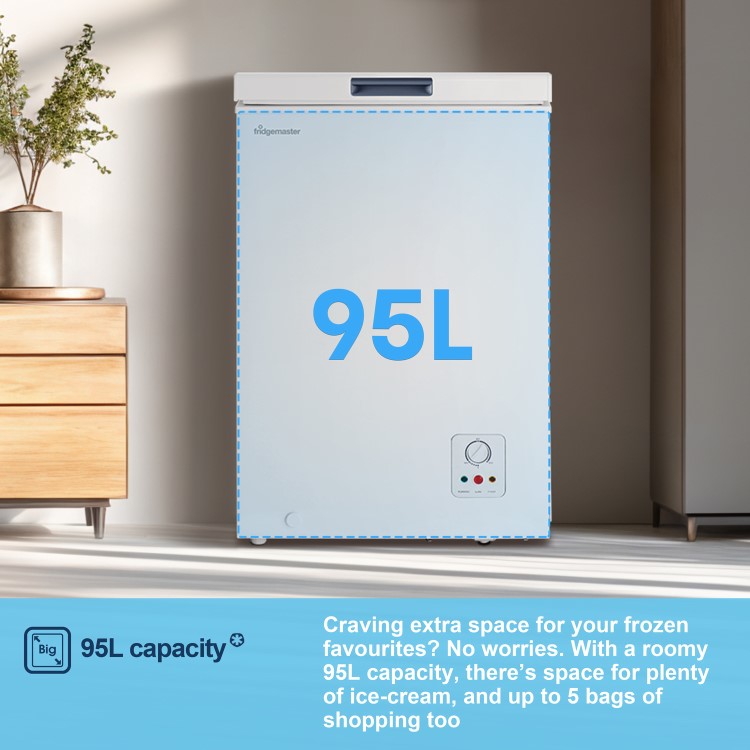 Fridgemaster 95 Litre Chest Freezer - White