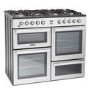 Refurbished Montpellier MDF100S 100cm Dual Fuel Range Cooker Silver