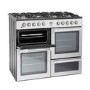 Refurbished Montpellier MDF100S 100cm Dual Fuel Range Cooker Silver