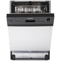 Montpellier MDI655 Semi-Integrated Dishwasher - Black control panel