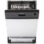 Montpellier MDI655 Semi-Integrated Dishwasher - Black control panel