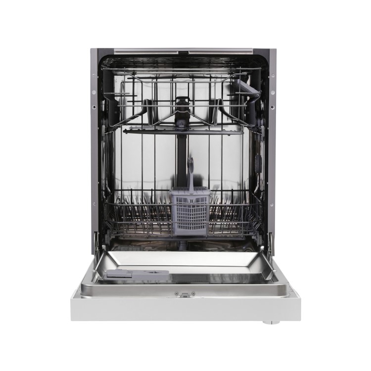 Montpellier MDI655 Semi-Integrated Dishwasher - White control panel