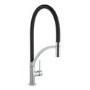 Black Single Lever Pull Out Monobloc Kitchen Tap - Enza Medina 