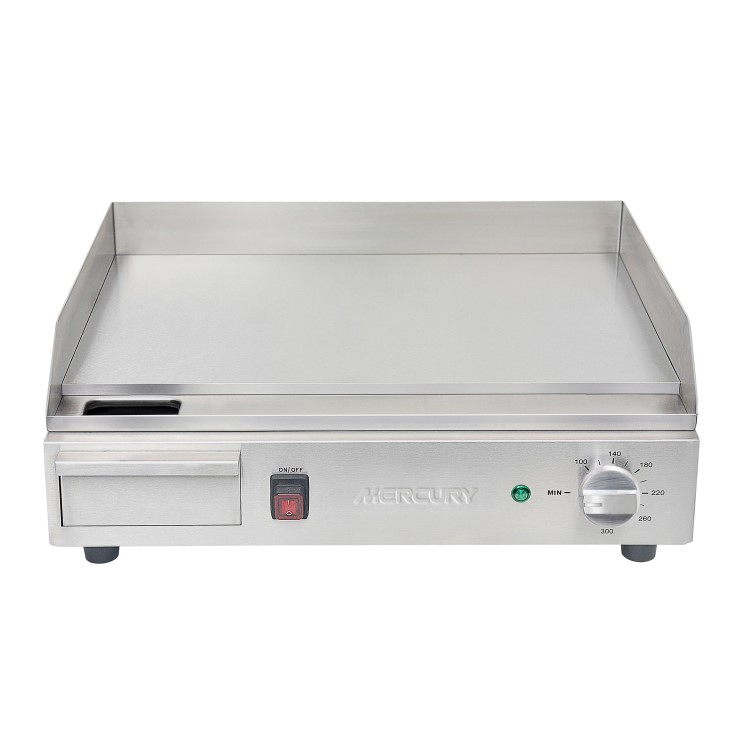 MEG-20A Mercury 20"  500mm Wide Countertop Griddle Heavy Duty Stainless Steel 2.2kW 13 amp