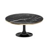 Black Marble Tulip Coffee Table in High Gloss