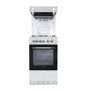Montpellier MEL50W 50cm Single Oven Gas Cooker With Eye Level Grill - White