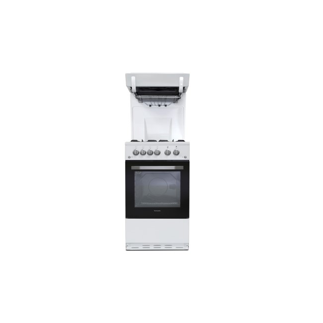 Montpellier MEL50W 50cm Single Oven Gas Cooker With Eye Level Grill - White Montpellier MEL50W 50cm Single Oven Gas Cooker With Eye Level Grill - White