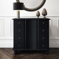 French Inspired Handmade Anthracite Grey Chest of Drawers