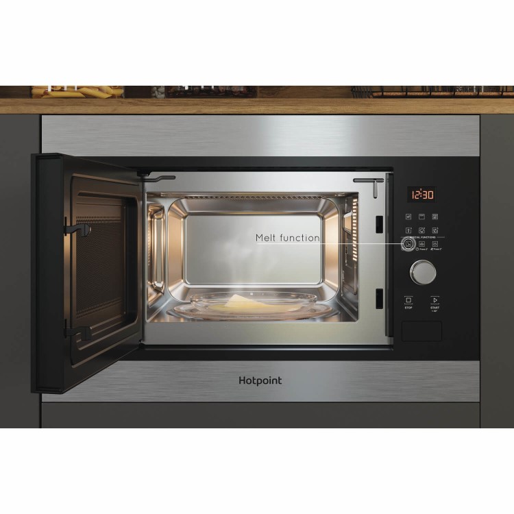Hotpoint Built-In Microwave with Grill - Stainless Steel