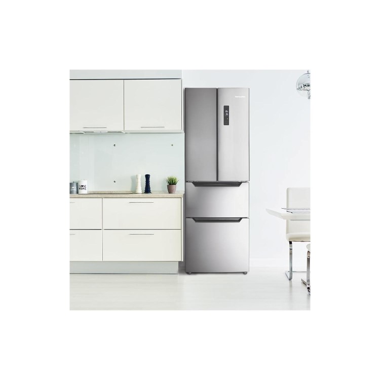 Montpellier MFF4X A+ 70/30 Four Door Fridge Freezer - Stainless Steel