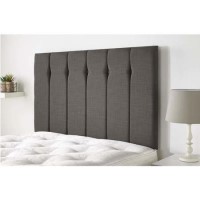 King Size Dark Grey Linen Fabric Headboard - Amble
