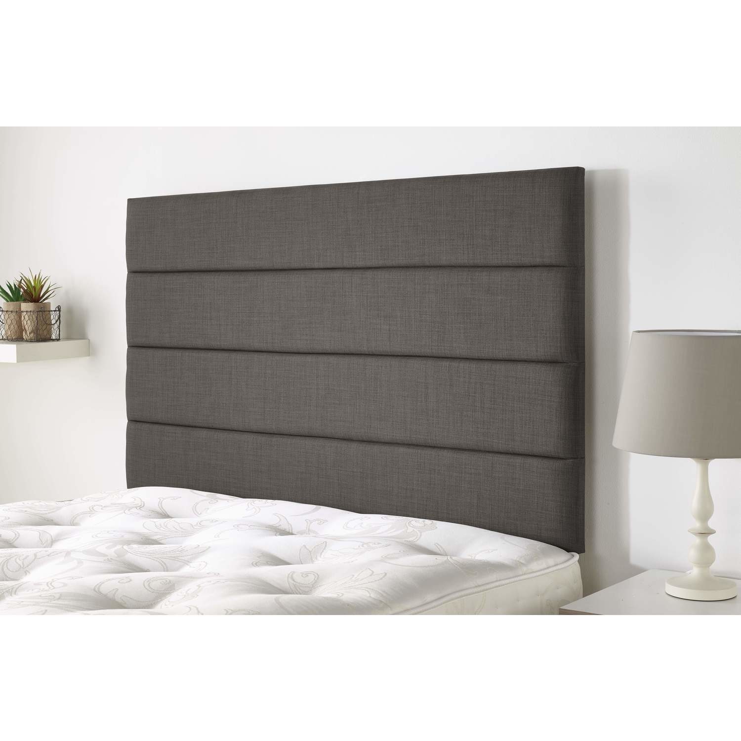 Striped upholstered headboard deals