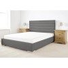 Edsfield Double Bed Frame in Slate Weave Textured Linen Fabric