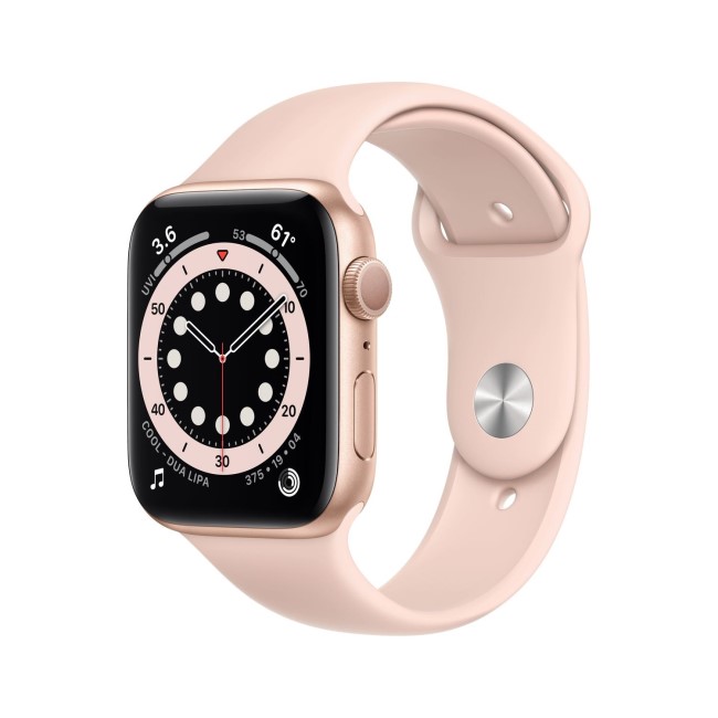 Apple Watch Series 6 GPS - 40mm Gold Aluminium Case with Pink Sand Sport Band - Regular