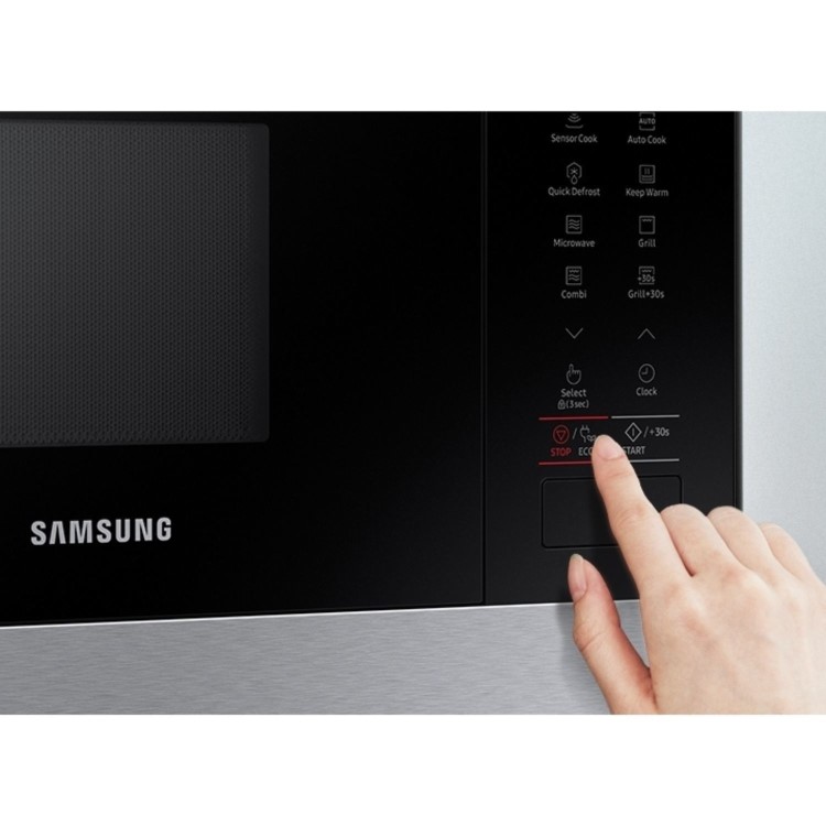 Refurbished Samsung MG22M8274AT Built In 22L with Grill 850W Microwave Stainless Steel