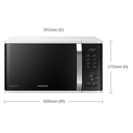 Refurbished Samsung MG23K3575AW 23L 800W Built In Microwave Stainless Steel