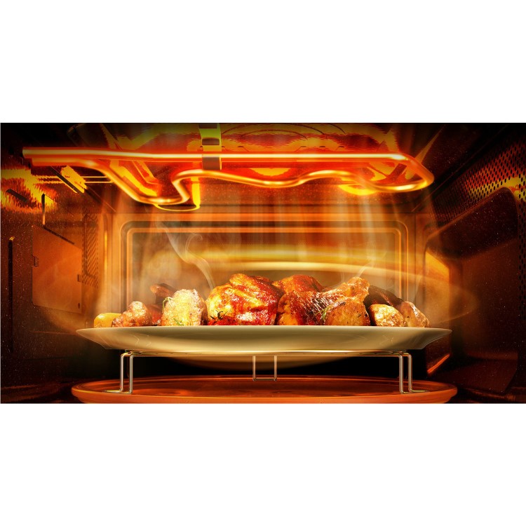 Samsung 23L Microwave with Heat Wave Grill - White