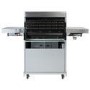 Refurbished Monster Grill - 4 Burner Gas BBQ Grill with 2 Side Burners - Stainless Steel