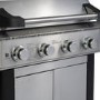 Refurbished Monster Grill - 4 Burner Gas BBQ Grill with 2 Side Burners - Stainless Steel