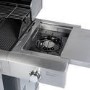 Refurbished Monster Grill - 4 Burner Gas BBQ Grill with 2 Side Burners - Stainless Steel