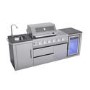 Monster Grill - Ultimate Outdoor Kitchen - 4 Burner Gas BBQ with Fridge and Sink