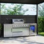 Monster Grill - Ultimate Outdoor Kitchen - 4 Burner Gas BBQ with Fridge and Sink