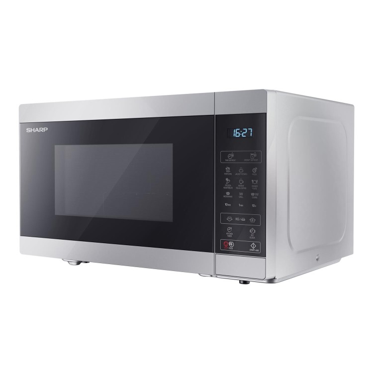 Sharp 28L Digital Microwave with Grill - Silver
