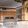 Refurbished Monster Grill - 4 Burner Integrated Gas BBQ Grill