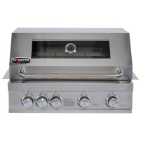Refurbished Monster Grill - 4 Burner Integrated Gas BBQ Grill
