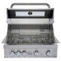 Refurbished Monster Grill - 4 Burner Integrated Gas BBQ Grill