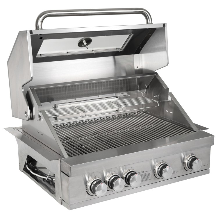 Refurbished Monster Grill - 4 Burner Integrated Gas BBQ Grill