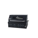 A1/MGINTBB4 GRADE A1 - Monster Grill 4 Burner Built-In Gas BBQ - Black