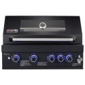 MGINTBB4 Monster Grill 4 Burner Built-In Gas BBQ - Black