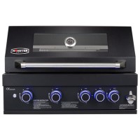 Monster Grill 4 Burner Built-In Gas BBQ - Black
