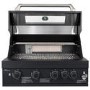 Monster Grill 4 Burner Built-In Gas BBQ - Black
