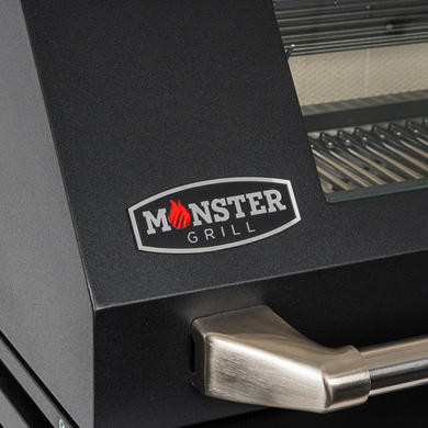 Monster Grill 4 Burner Built-In Gas BBQ - Black