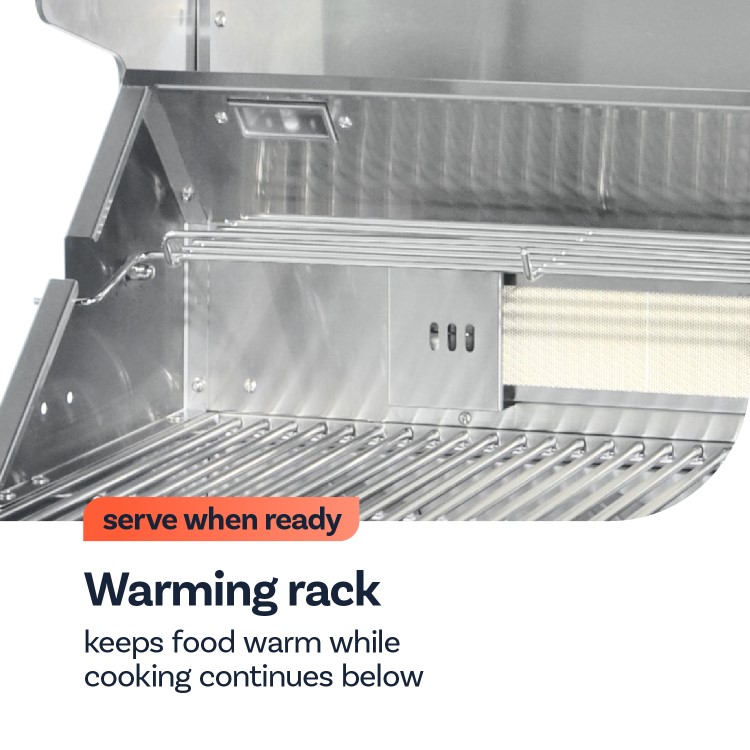 GRADE A1 - Monster Grill 4 Burner Built-In Gas BBQ - Stainless Steel 