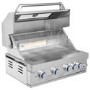 Monster Grill 4 Burner Built-In Gas BBQ - Stainless Steel 