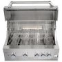 Monster Grill 4 Burner Built-In Gas BBQ - Stainless Steel 
