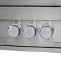 Monster Grill 4 Burner Built-In Gas BBQ - Stainless Steel 