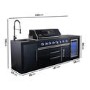 Monster Grill - Eclipse Ultimate Outdoor Kitchen - 6 Burner Gas BBQ Grill with Fridge Sink and Sintered Stone Worktops