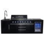 Monster Grill - Eclipse Ultimate Outdoor Kitchen - 6 Burner Gas BBQ Grill with Fridge Sink and Sintered Stone Worktops