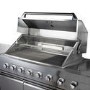Refurbished Monster Grill - Ultimate Outdoor Kitchen - 6 Burner Gas BBQ Grill with Fridge and Sink