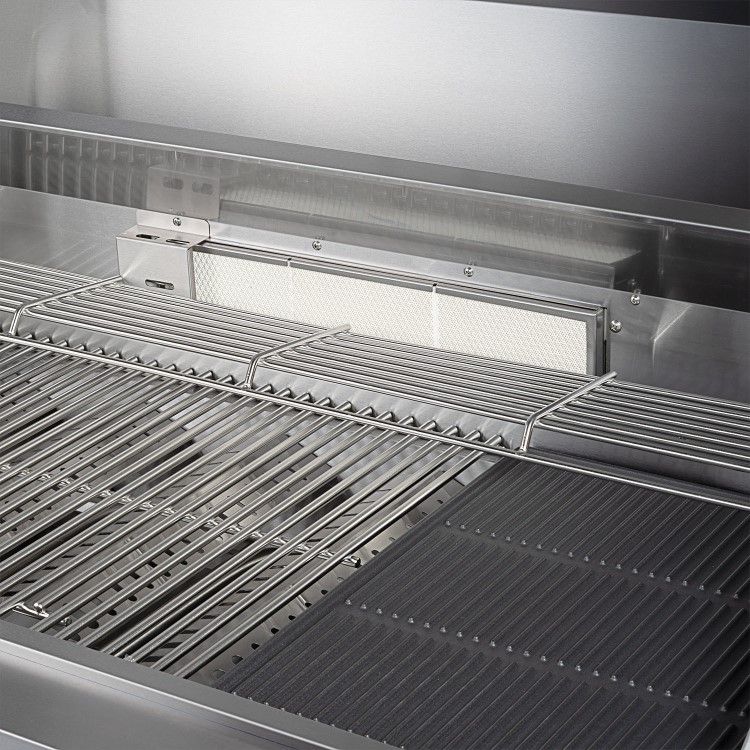 Refurbished Monster Grill - Ultimate Outdoor Kitchen - 6 Burner Gas BBQ Grill with Fridge and Sink