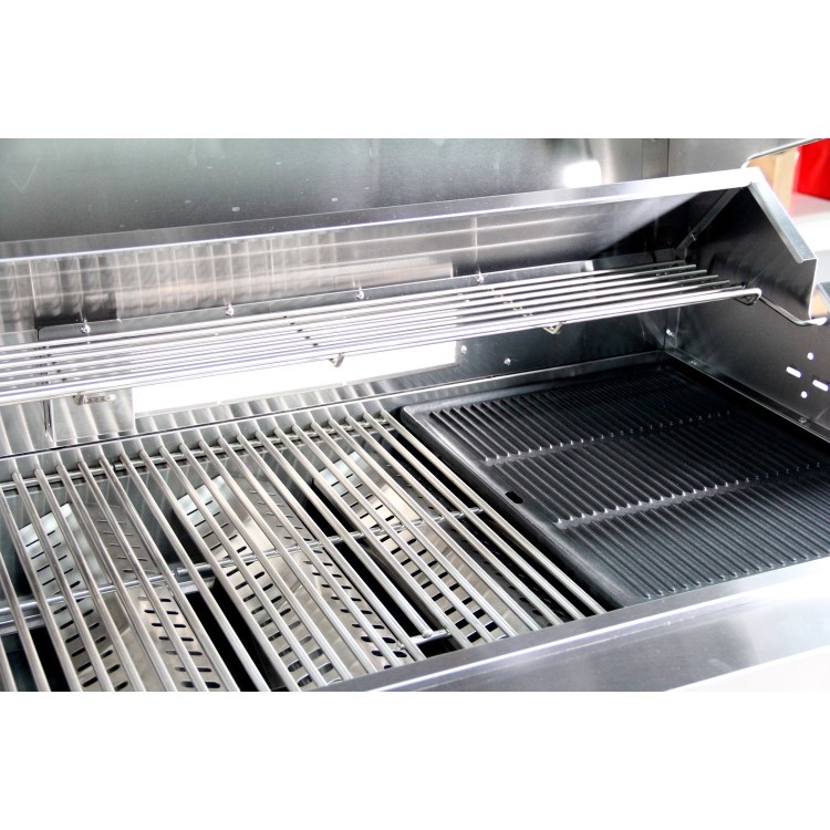 Refurbished Monster Grill - Ultimate Outdoor Kitchen - 6 Burner Gas BBQ Grill with Fridge and Sink